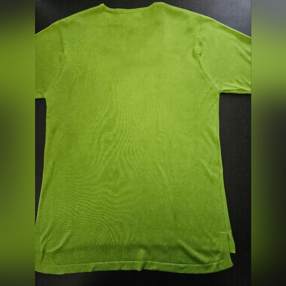NWT - Vintage Silk Irene & Jonathan Green Knit Jersey - Size L - Picture 4 of 9